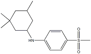 4-methanesulfonyl-N-(3,3,5-trimethylcyclohexyl)aniline 化学構造式