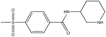 4-methanesulfonyl-N-(piperidin-3-yl)benzamide 结构式