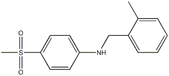4-methanesulfonyl-N-[(2-methylphenyl)methyl]aniline 结构式