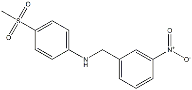 4-methanesulfonyl-N-[(3-nitrophenyl)methyl]aniline Structure