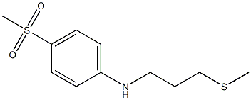 4-methanesulfonyl-N-[3-(methylsulfanyl)propyl]aniline Structure