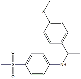 4-methanesulfonyl-N-{1-[4-(methylsulfanyl)phenyl]ethyl}aniline