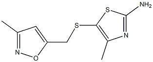 4-methyl-5-{[(3-methyl-1,2-oxazol-5-yl)methyl]sulfanyl}-1,3-thiazol-2-amine