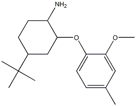 4-tert-butyl-2-(2-methoxy-4-methylphenoxy)cyclohexan-1-amine