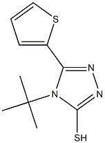 4-tert-butyl-5-(thiophen-2-yl)-4H-1,2,4-triazole-3-thiol 结构式