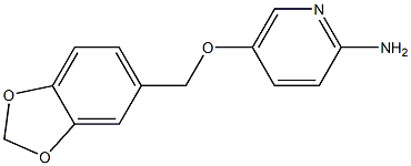 5-(2H-1,3-benzodioxol-5-ylmethoxy)pyridin-2-amine Struktur