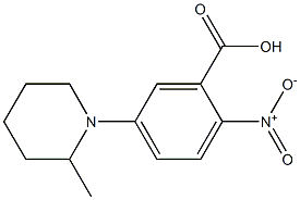  5-(2-methylpiperidin-1-yl)-2-nitrobenzoic acid