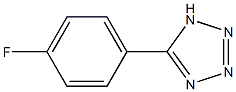 5-(4-fluorophenyl)-1H-1,2,3,4-tetrazole Struktur