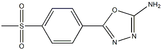 5-(4-methanesulfonylphenyl)-1,3,4-oxadiazol-2-amine Structure