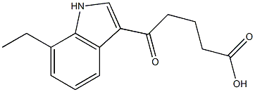 5-(7-ethyl-1H-indol-3-yl)-5-oxopentanoic acid Struktur