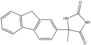 5-(9H-fluoren-2-yl)-5-methylimidazolidine-2,4-dione Structure