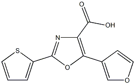 5-(furan-3-yl)-2-(thiophen-2-yl)-1,3-oxazole-4-carboxylic acid Structure