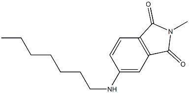 5-(heptylamino)-2-methyl-2,3-dihydro-1H-isoindole-1,3-dione 结构式