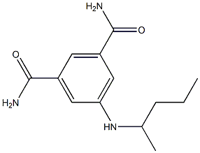 5-(pentan-2-ylamino)benzene-1,3-dicarboxamide Structure