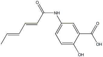 5-[(2E,4E)-hexa-2,4-dienoylamino]-2-hydroxybenzoic acid
