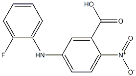 5-[(2-fluorophenyl)amino]-2-nitrobenzoic acid Structure