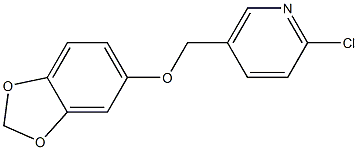 5-[(2H-1,3-benzodioxol-5-yloxy)methyl]-2-chloropyridine Structure