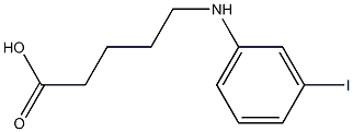  5-[(3-iodophenyl)amino]pentanoic acid