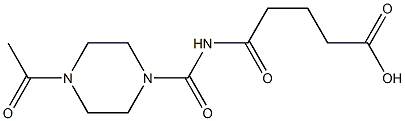 5-[(4-acetylpiperazin-1-yl)carbonylamino]-5-oxopentanoic acid