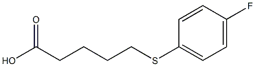 5-[(4-fluorophenyl)sulfanyl]pentanoic acid Structure