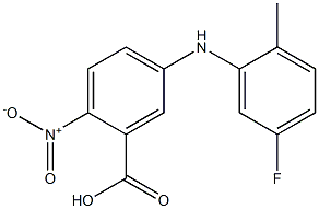 5-[(5-fluoro-2-methylphenyl)amino]-2-nitrobenzoic acid
