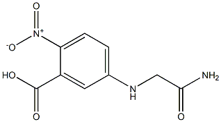 5-[(carbamoylmethyl)amino]-2-nitrobenzoic acid Struktur