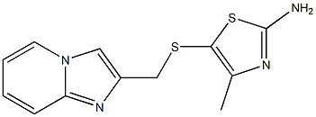 5-[(imidazo[1,2-a]pyridin-2-ylmethyl)thio]-4-methyl-1,3-thiazol-2-amine