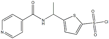  5-[1-(pyridin-4-ylformamido)ethyl]thiophene-2-sulfonyl chloride