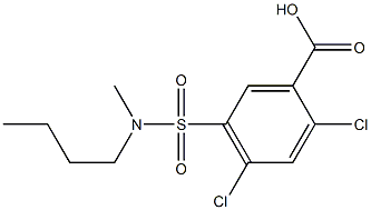  5-[butyl(methyl)sulfamoyl]-2,4-dichlorobenzoic acid