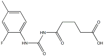 5-{[(2-fluoro-4-methylphenyl)carbamoyl]amino}-5-oxopentanoic acid|