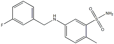 5-{[(3-fluorophenyl)methyl]amino}-2-methylbenzene-1-sulfonamide