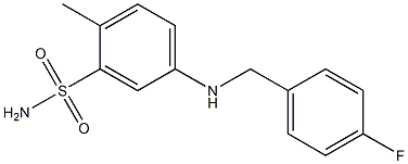 5-{[(4-fluorophenyl)methyl]amino}-2-methylbenzene-1-sulfonamide Structure