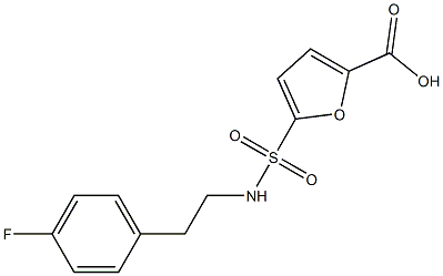5-{[2-(4-fluorophenyl)ethyl]sulfamoyl}furan-2-carboxylic acid Structure