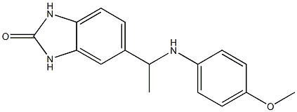 5-{1-[(4-methoxyphenyl)amino]ethyl}-2,3-dihydro-1H-1,3-benzodiazol-2-one
