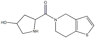 5-{4H,5H,6H,7H-thieno[3,2-c]pyridin-5-ylcarbonyl}pyrrolidin-3-ol 结构式