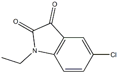5-chloro-1-ethyl-2,3-dihydro-1H-indole-2,3-dione Structure