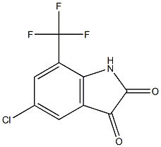 5-chloro-7-(trifluoromethyl)-1H-indole-2,3-dione Structure