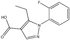 5-ethyl-1-(2-fluorophenyl)-1H-pyrazole-4-carboxylic acid Structure