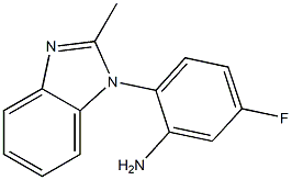 5-fluoro-2-(2-methyl-1H-1,3-benzodiazol-1-yl)aniline Structure