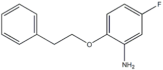 5-fluoro-2-(2-phenylethoxy)aniline Struktur