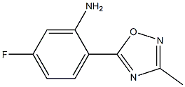 5-fluoro-2-(3-methyl-1,2,4-oxadiazol-5-yl)aniline Struktur