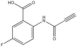 5-fluoro-2-(propioloylamino)benzoic acid 化学構造式