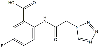 5-fluoro-2-[(1H-tetrazol-1-ylacetyl)amino]benzoic acid