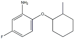 5-fluoro-2-[(2-methylcyclohexyl)oxy]aniline Structure