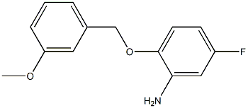 5-fluoro-2-[(3-methoxyphenyl)methoxy]aniline Struktur