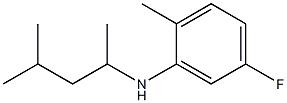 5-fluoro-2-methyl-N-(4-methylpentan-2-yl)aniline Structure