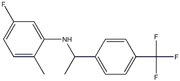 5-fluoro-2-methyl-N-{1-[4-(trifluoromethyl)phenyl]ethyl}aniline|