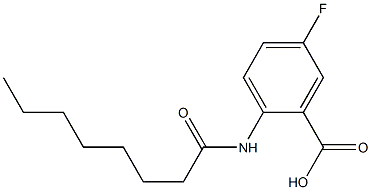 5-fluoro-2-octanamidobenzoic acid 结构式