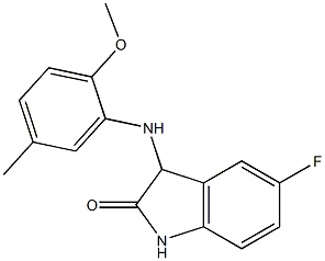 5-fluoro-3-[(2-methoxy-5-methylphenyl)amino]-2,3-dihydro-1H-indol-2-one