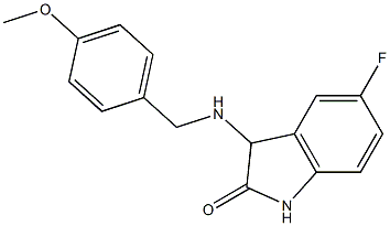 5-fluoro-3-{[(4-methoxyphenyl)methyl]amino}-2,3-dihydro-1H-indol-2-one Structure